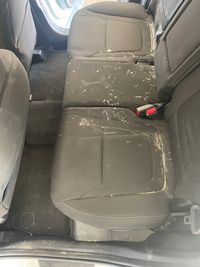 Dirty backseats of a vehicle