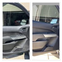 Detailer ceramic coating a white vehicle